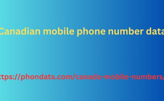 Canadian Mobile Phone Number Data