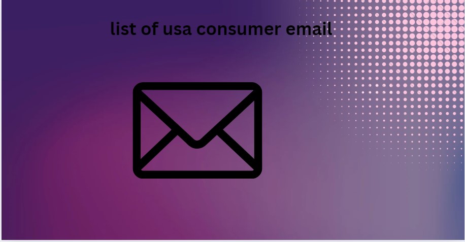 list of usa consumer email