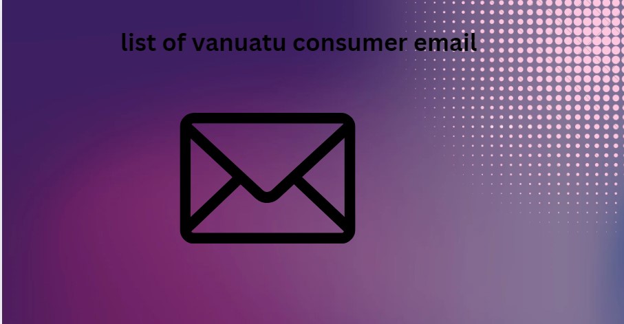 list of vanuatu consumer email